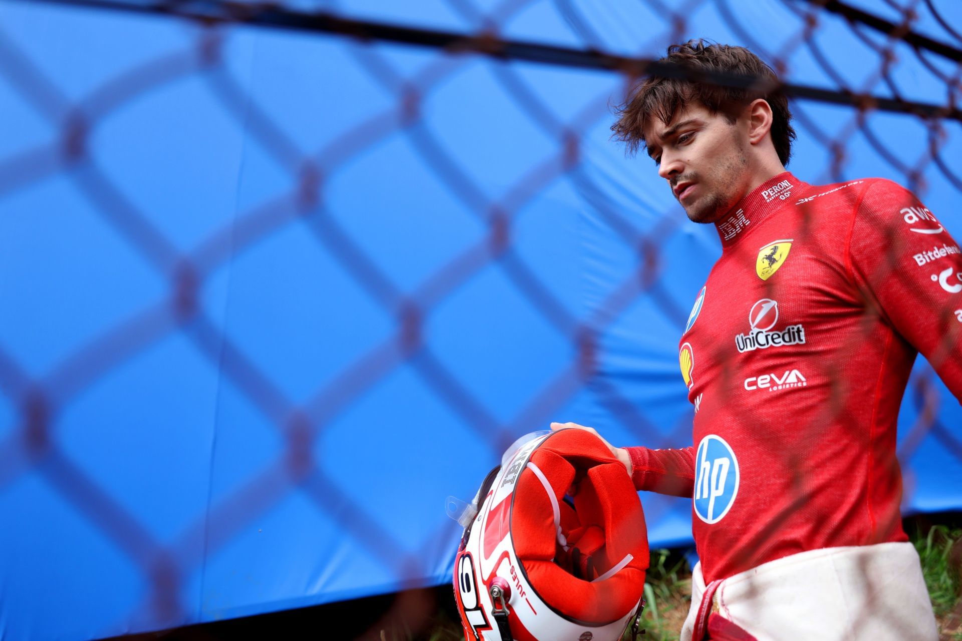 Charles Leclerc at the Brazilian GP - Source: Getty