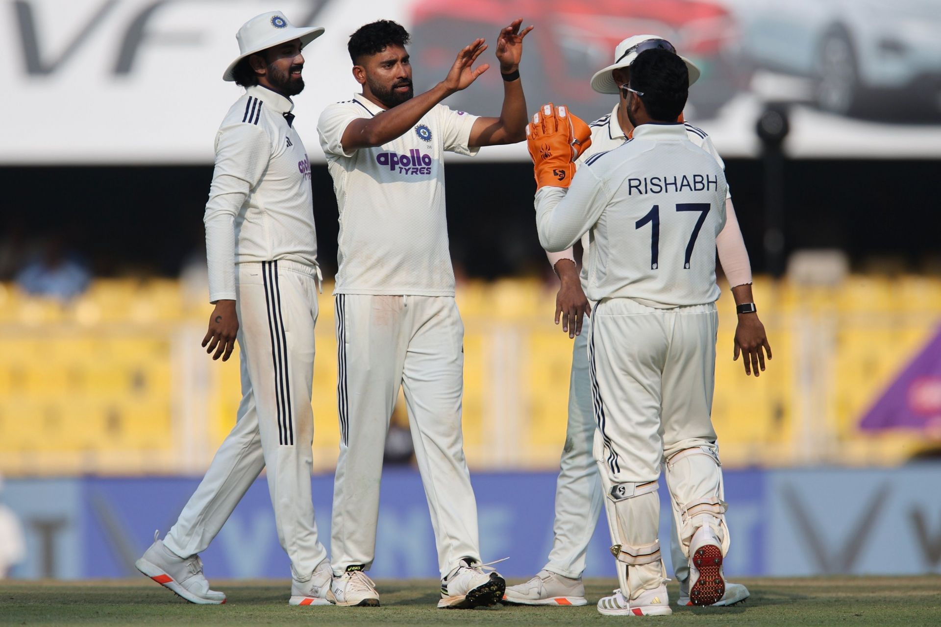 India struggled to take wickets on Day 2 of the Guwahati Test. [P/C: BCCI/X]