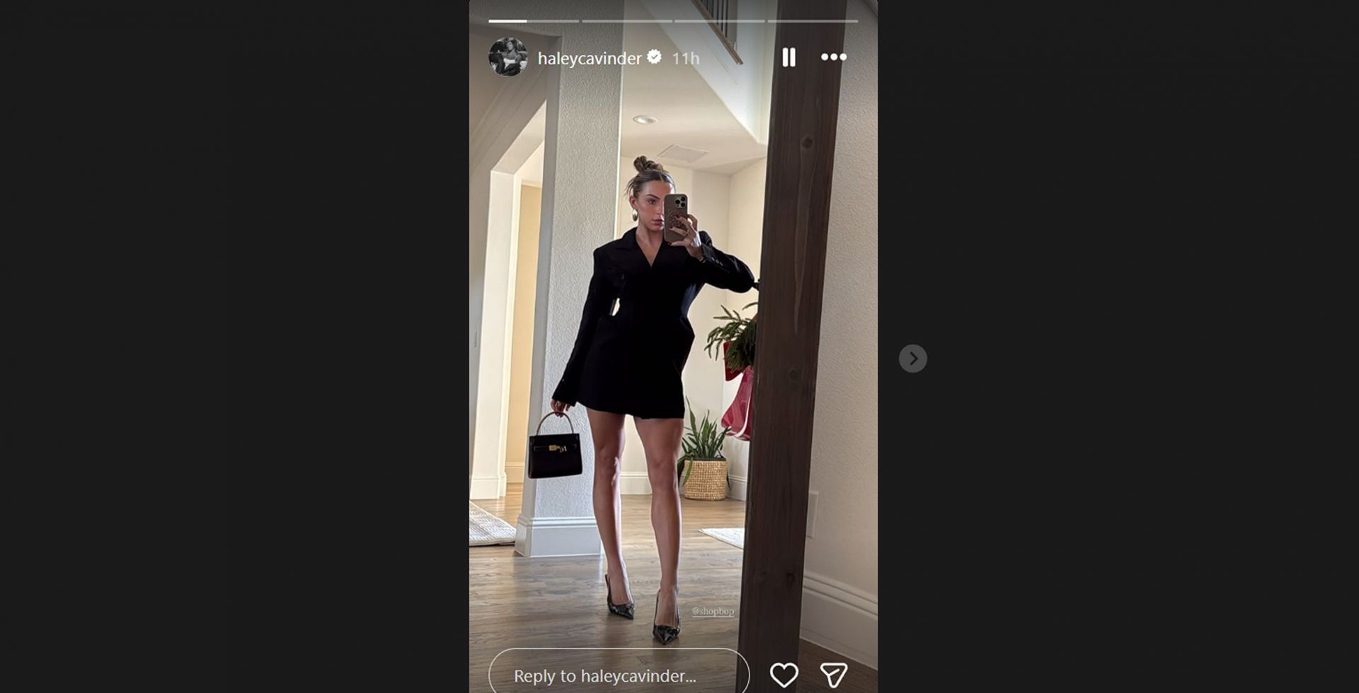 Jake Ferguson&#039;s fianc&eacute;e Haley Cavinder&#039;s IG Story/@haleycavinder