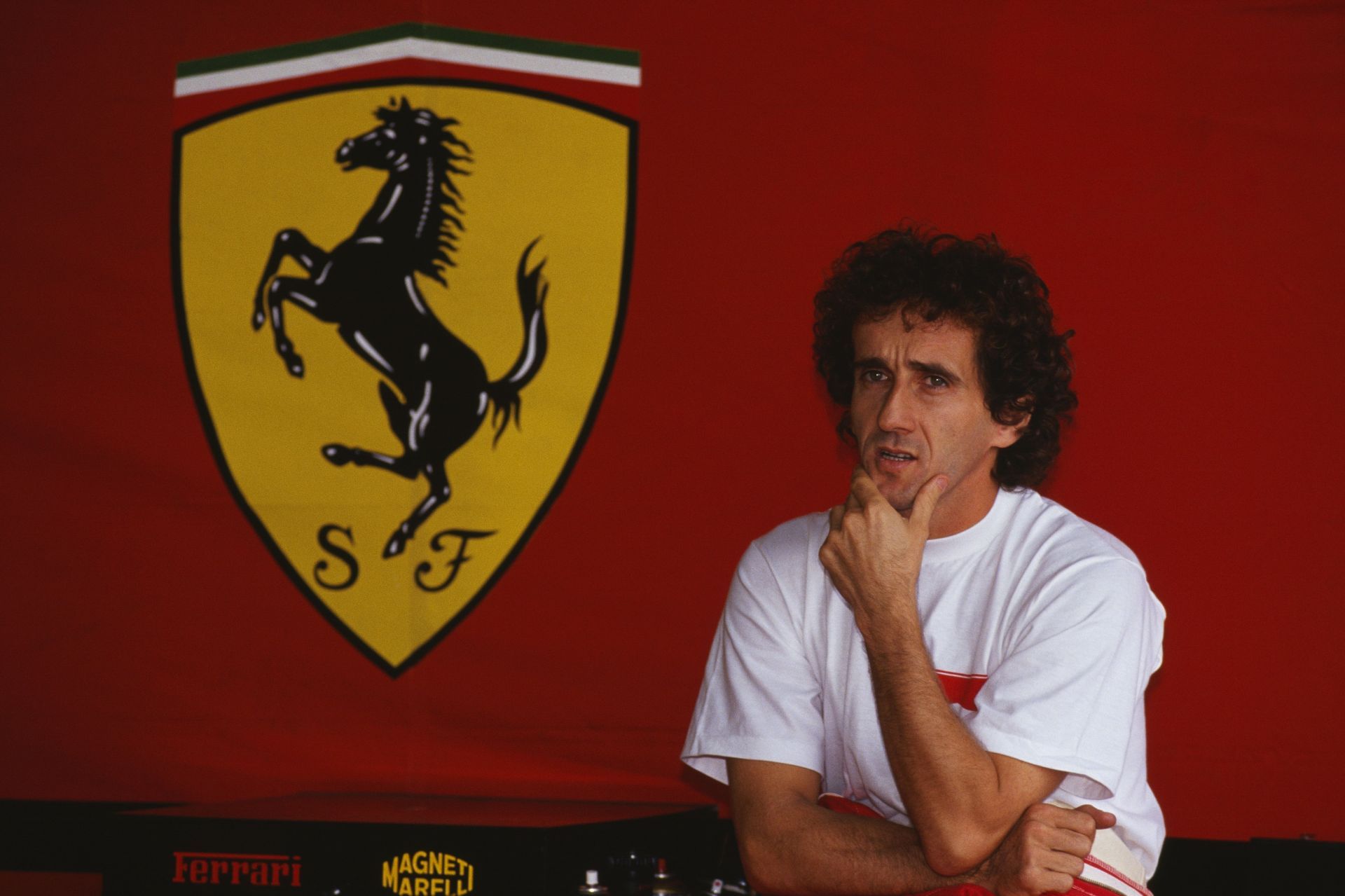 French Formula One driver Alain Prost (Ferrari). Source: Getty