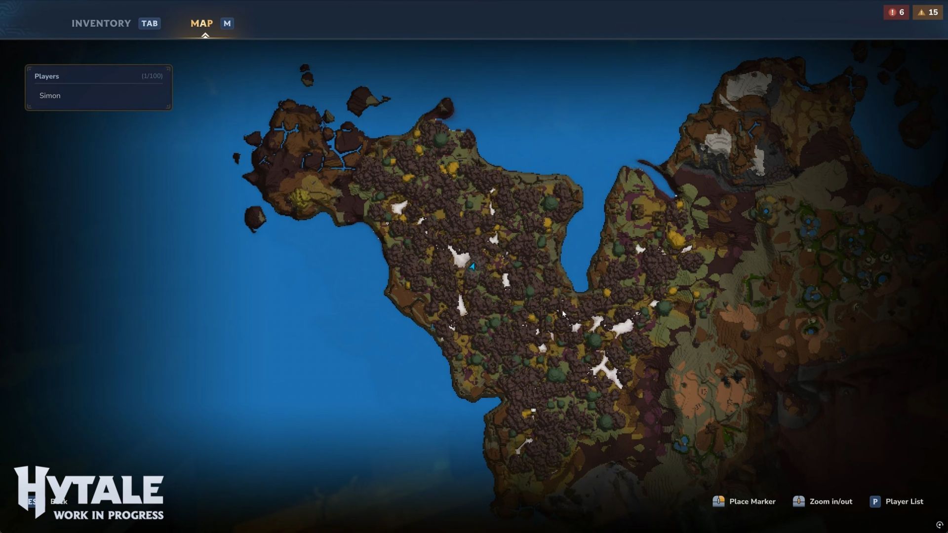 In-game mapa bude masívnym pomocníkom pre nových hráčov (obrázok cez YouTube/Hytale)