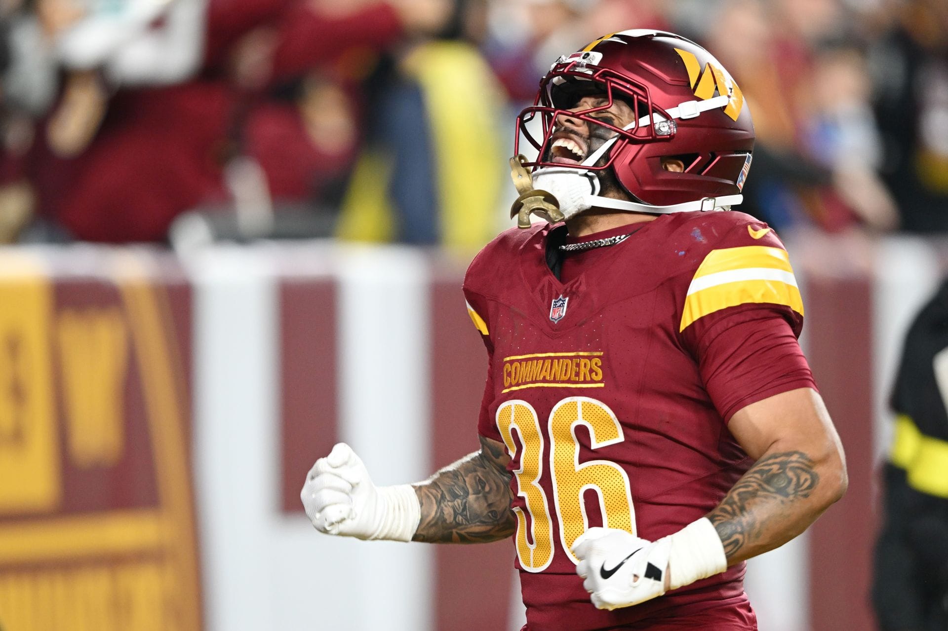 Chris Rodriguez Jr. at Detroit Lions v Washington Commanders - Source: Getty