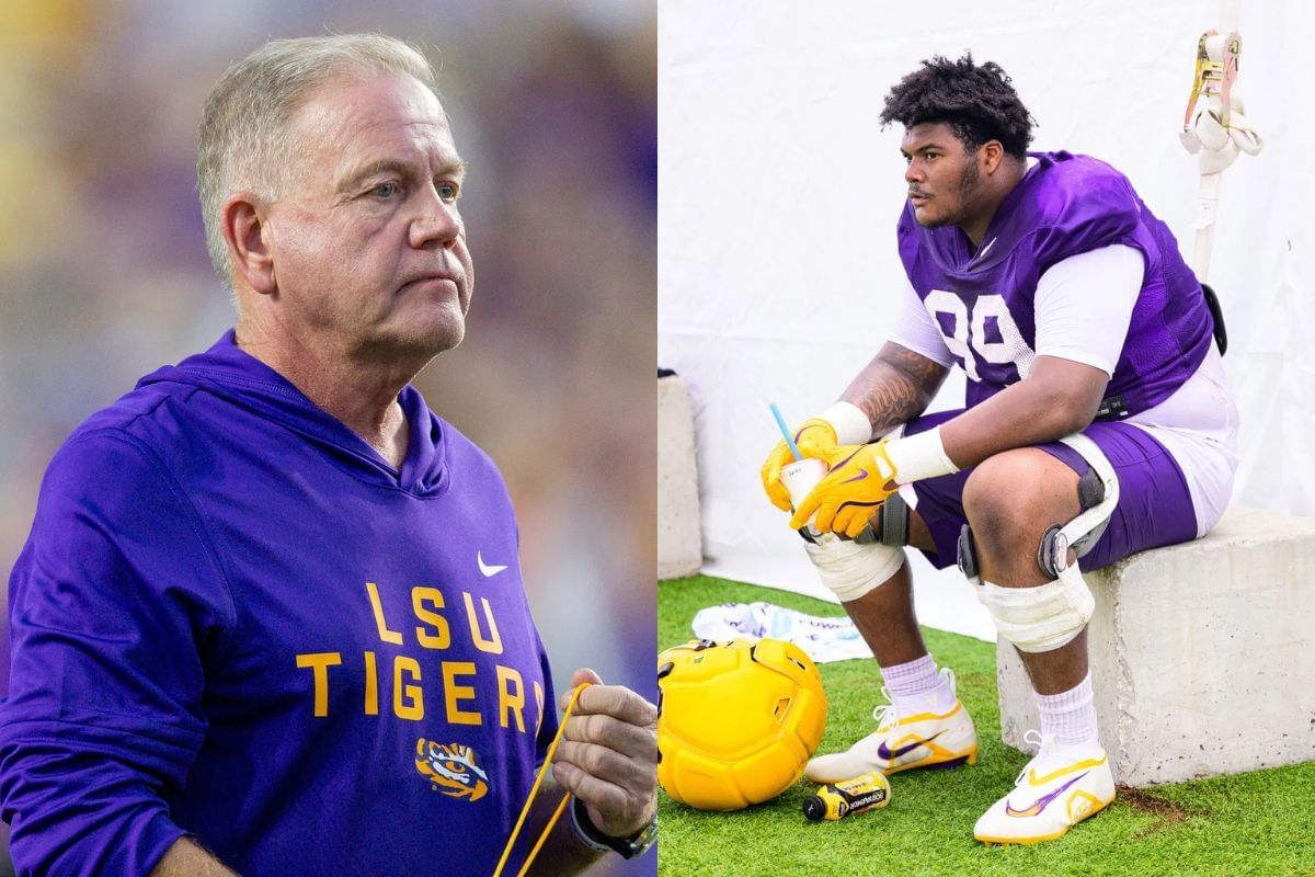 Ex-LSU DT Sydir Mitchell claims Brian Kelly forced him out in shocking confession on TikTok (Image Credits - IMAGN/GETTY)