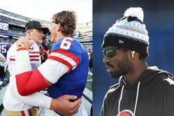 Shedeur Sanders turns heads at Giants Stadium to watch Jaxson Dart take on Mac Jones-led 49ers during Browns BYE Week