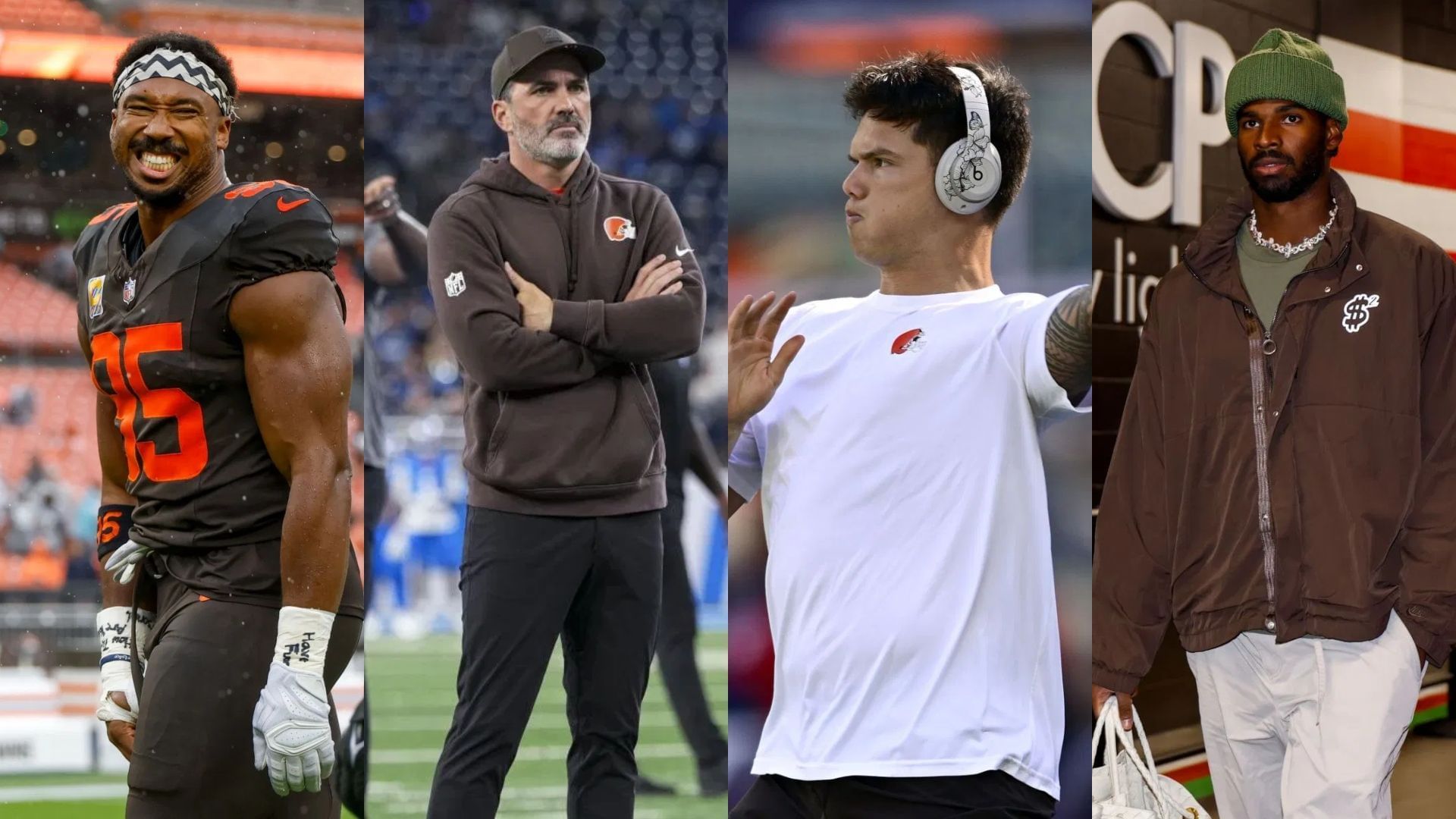 Myles Garrett gets honest on Kevin Stefanski refusing to play Shedeur Sanders over Dillon Gabriel