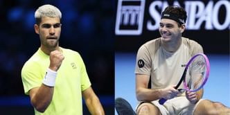WATCH: Old couple steal the show at Carlos Alcaraz vs Taylor Fritz battle with cold reaction to romantic love proposal at ATP Finals