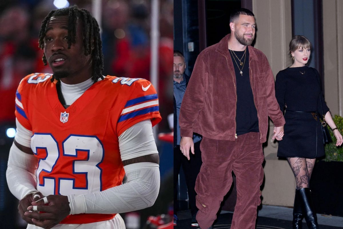 Taylor Swift fans show their power by bullying Broncos CB Jahdae Barron into deleting his post taking shots at Travis Kelce and his fianc&eacute;e (Image Credits - GETTY)