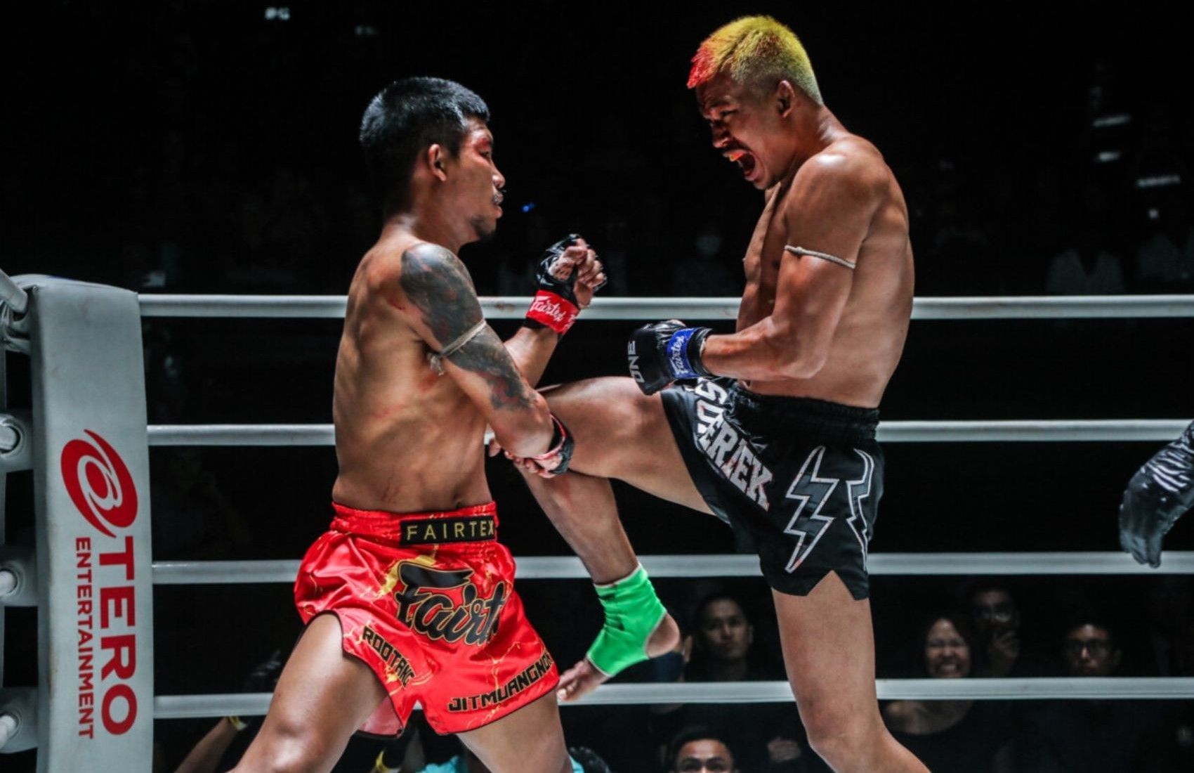Thai superstars Rodtang and Superlek against each other -- Photo by ONE Championship