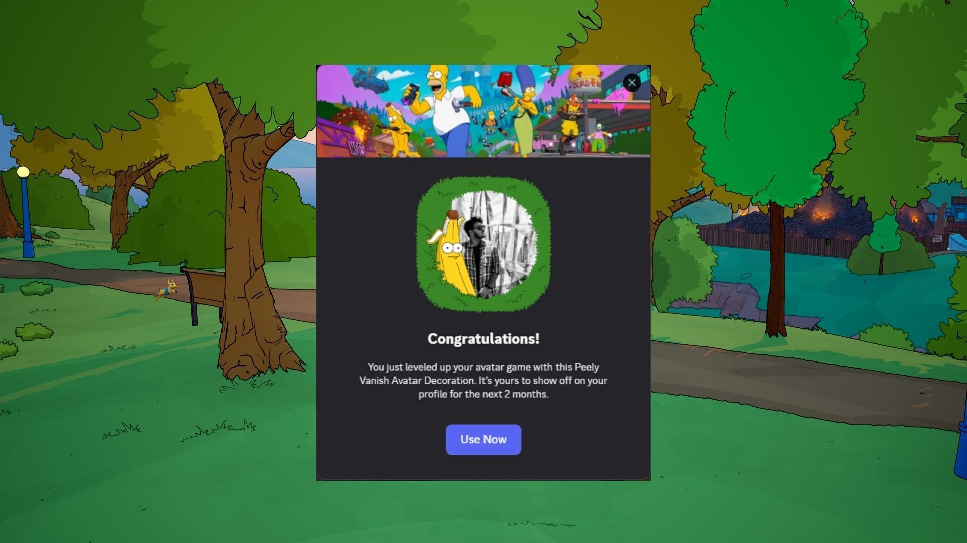 How to get the Fortnite Simpsons Discord reward 4 Complete the quest to win the free Peely Vanish avatar skin based on the season of Fortnite Simpsons (Image via Sportskeeda Gaming || Epic Games/Discord)