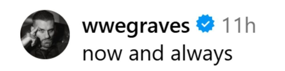 Corey Graves comments on Carmella&#039;s IG post. (Photo: @theleahvandale on IG)