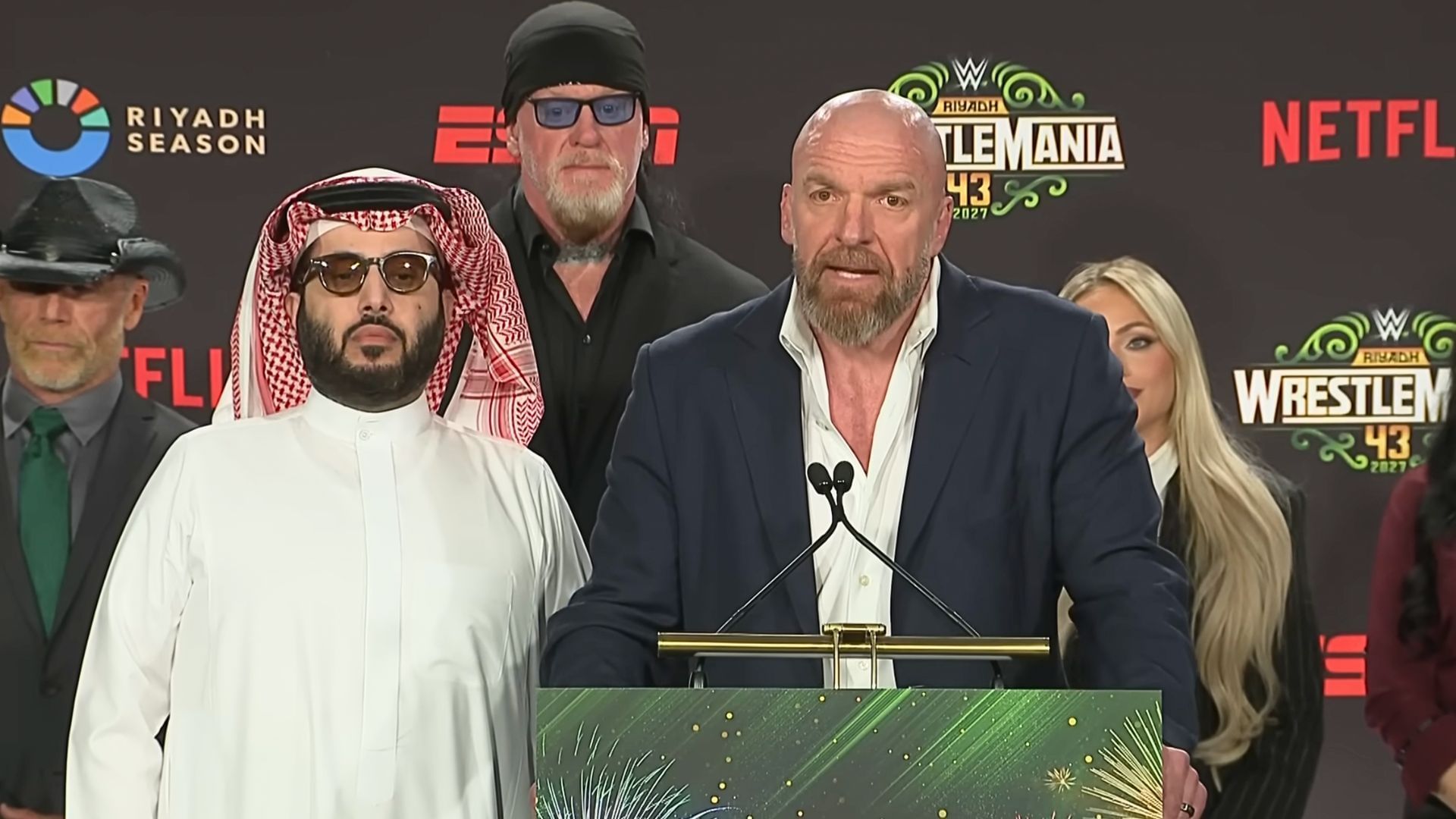 Triple H announced WrestleMania 43 will emanate from Saudi Arabia [Image: WWE on YouTube]