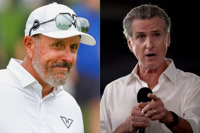 Phil Mickelson reacts to Gavin Newsom facing criticism as power outages hit Crenshaw and South LA