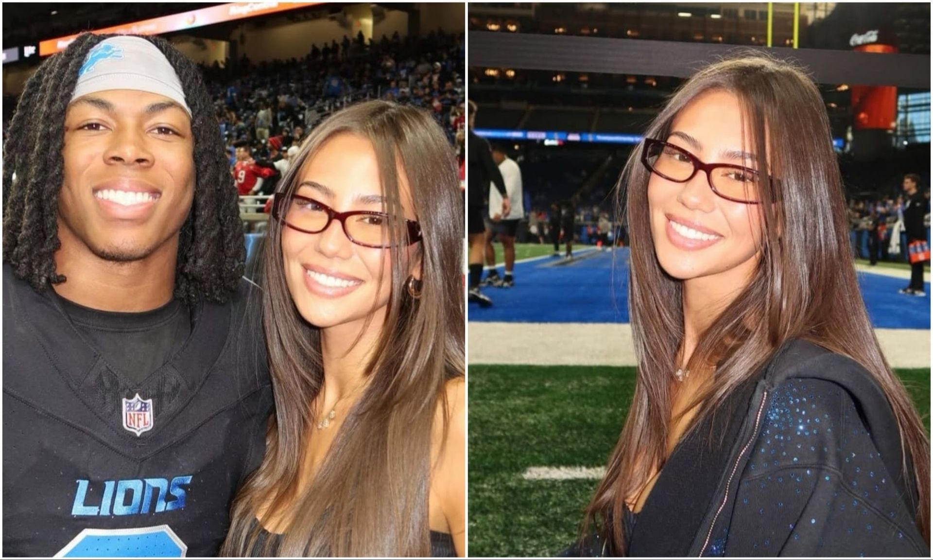 Jahmyr Gibbs GF Nicole Anderson