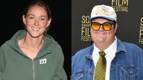 Jason Kelce's wife Kylie announces ditching Eagles icon to spectate Chiefs Week 11 game vs Colts with comedian Caleb Hearon [WATCH]