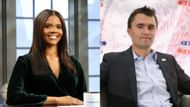 From L to R: Candace Owens and Charlie Kirk (Image via Getty Images)