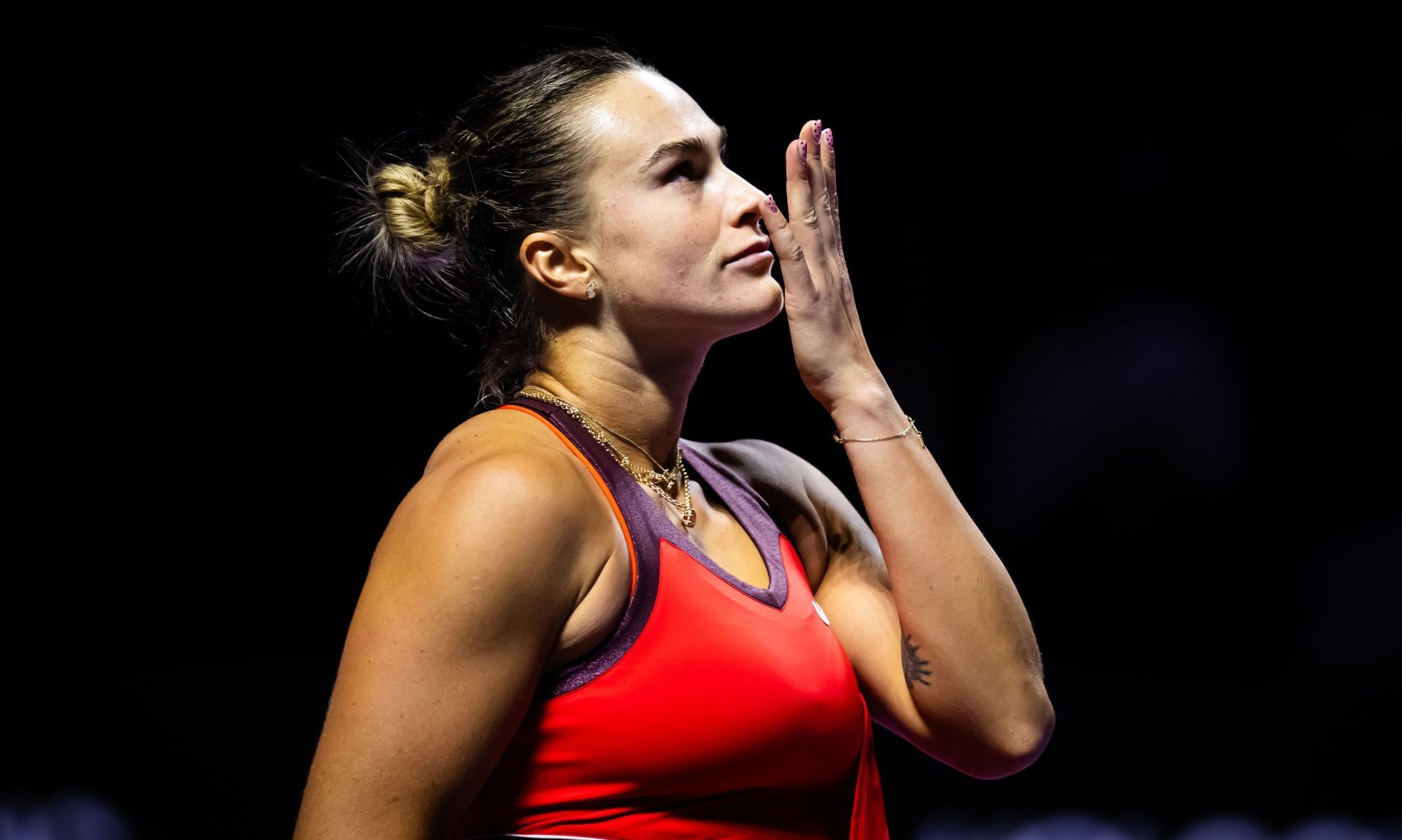 Sabalenka at the WTA Finals 2025 - Day 7 - Source: Getty
