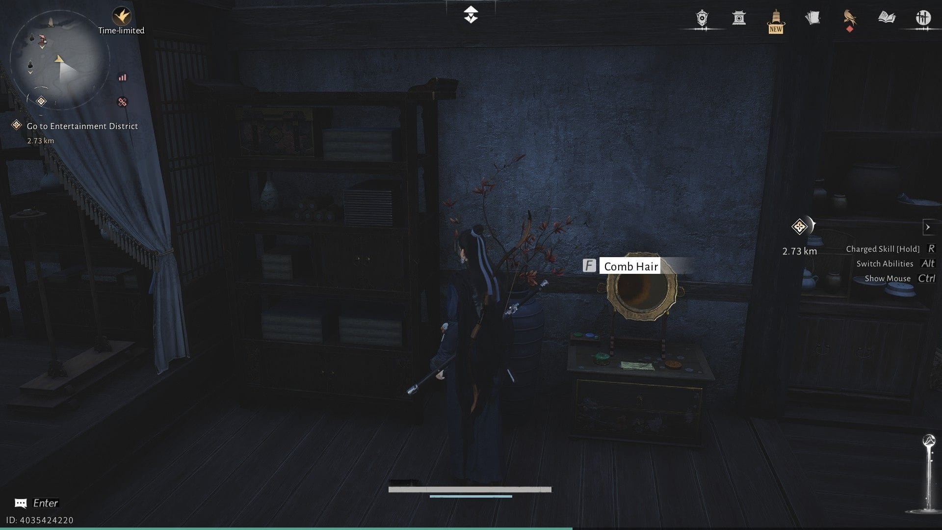 Interact with the mirror in this location (Image via NetEase)