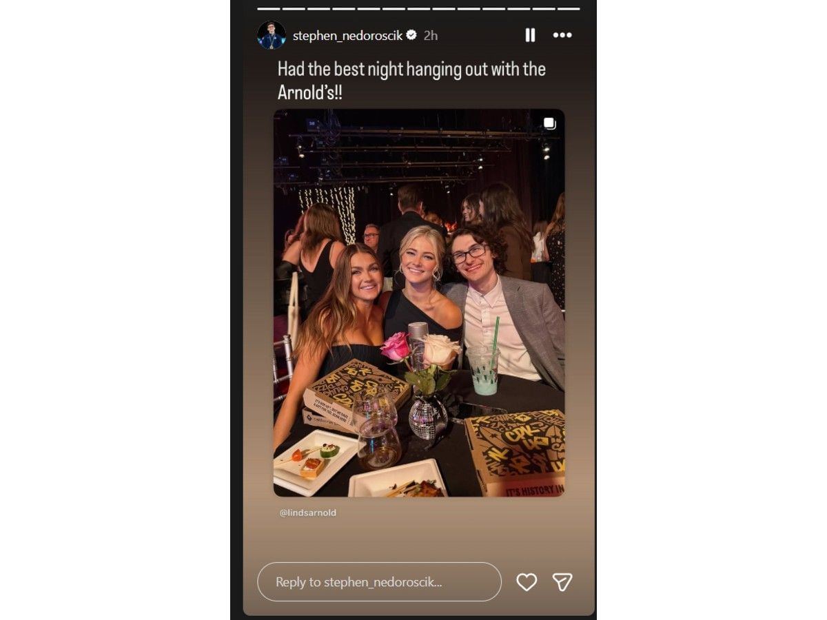 Stephen Nedoroscik&#039;s Instagram story