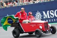 Lewis Hamilton and Charles Leclerc at the F1 Grand Prix of Brazil - Source: Getty
