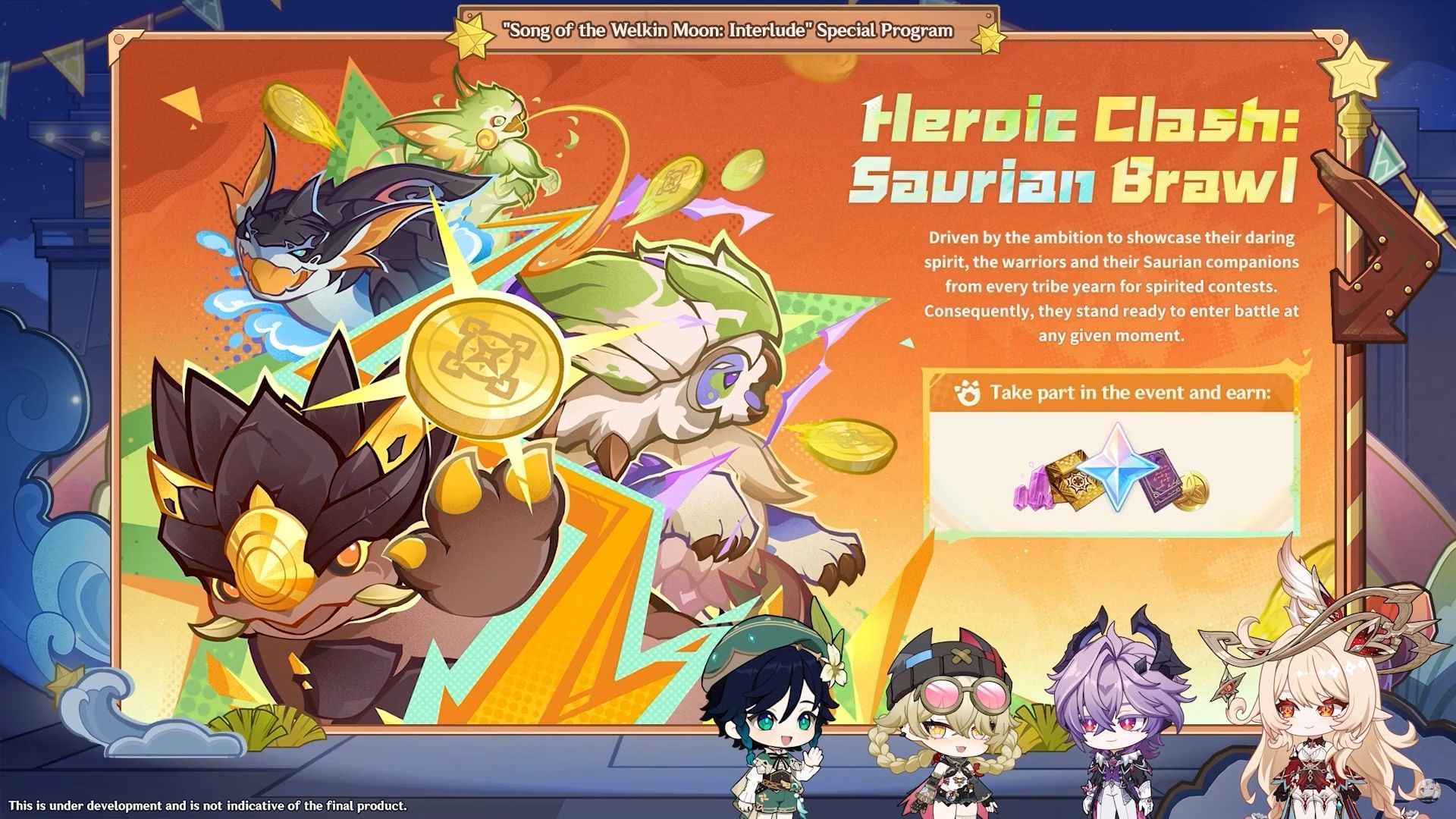 Heroic Clash: Saurian Brawl is a co-op event (Image via HoYoverse)