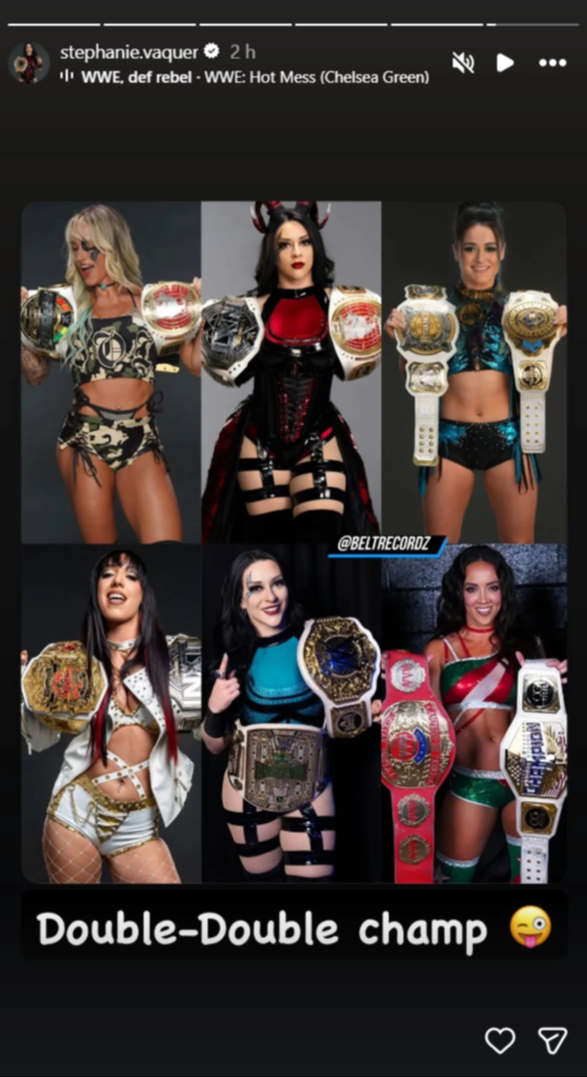 Stephanie Vaquer gives herself a new nickname. (Screenshot via: @stephanie.vaquer on Instagram)