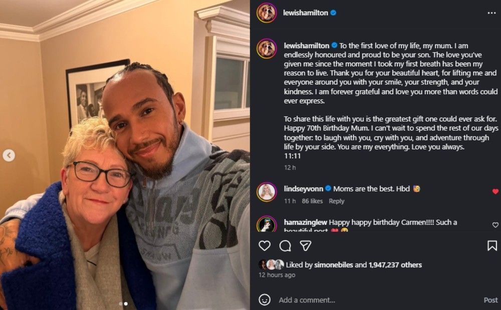 Screenshot of the Instagram&#039;s comment section.