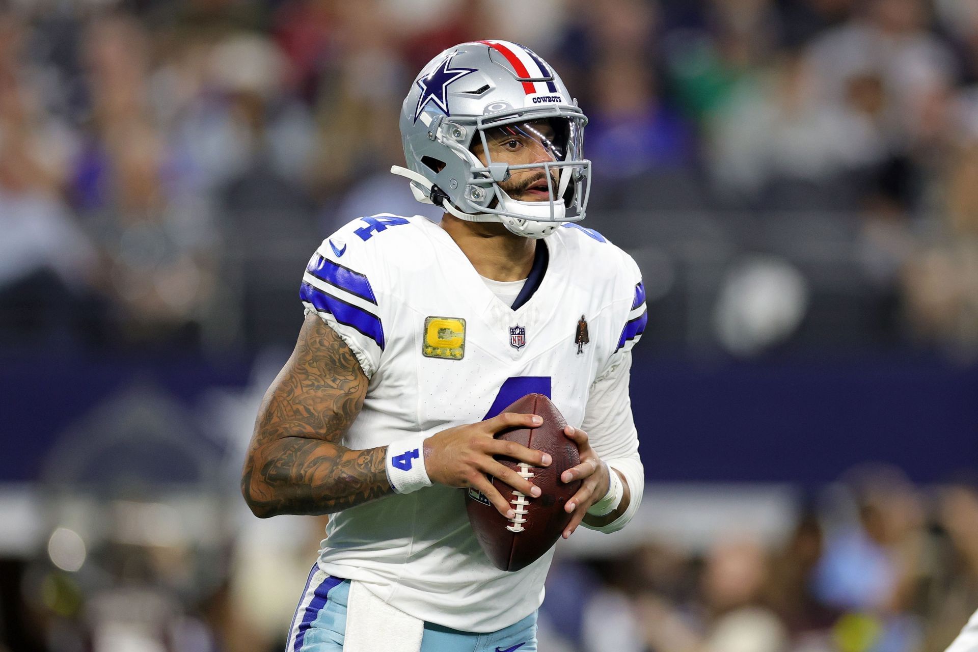 Dak Prescott at Arizona Cardinals v Dallas Cowboys - NFL 2025 - Source: Getty