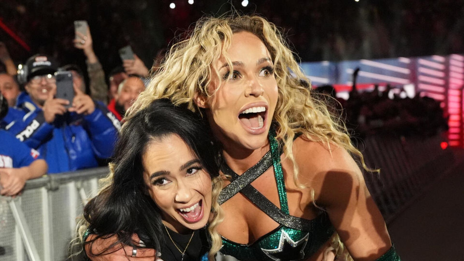 AJ Lee and Maxxine Dupri on RAW! [Image credit: WWE.com]