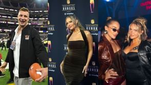Rob Gronkowski’s GF Camille Kostek & fellow SI Swimsuit model Jasmine Sanders turn heads in leather looks at F1 weekend in Austin [PICS]