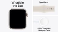 The contents of the Watch SE 2nd Gen's box (Image via Apple)