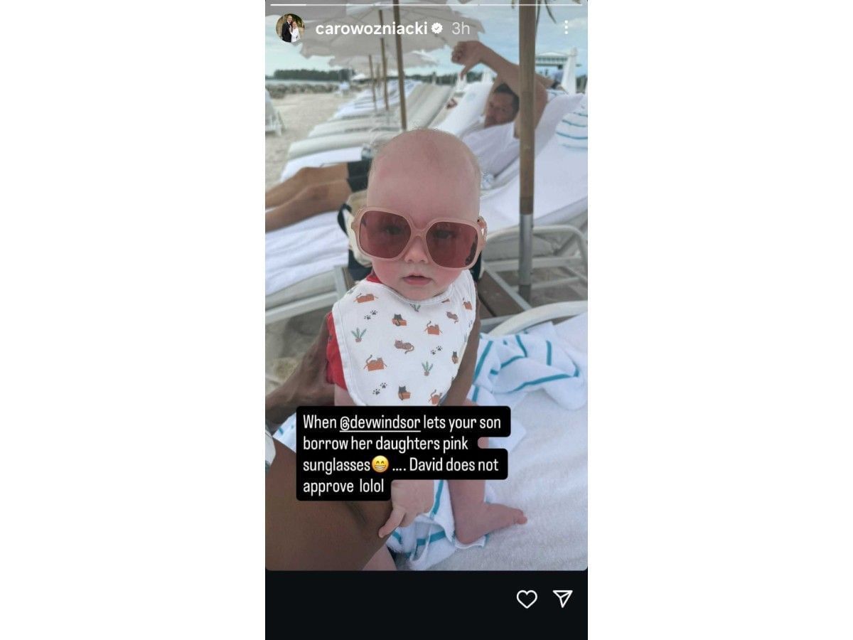 Wozniacki&#039;s story - via @carowozniacki on Instagram