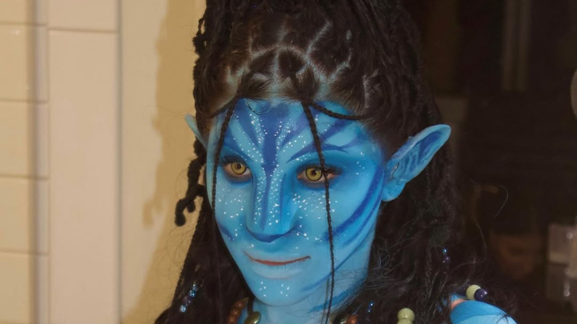 Amaya's Avatar inspired look at Heidi Klum's Halloween 2025 "Heidiween" party (Image via Instagram/@amayaelizabeth)