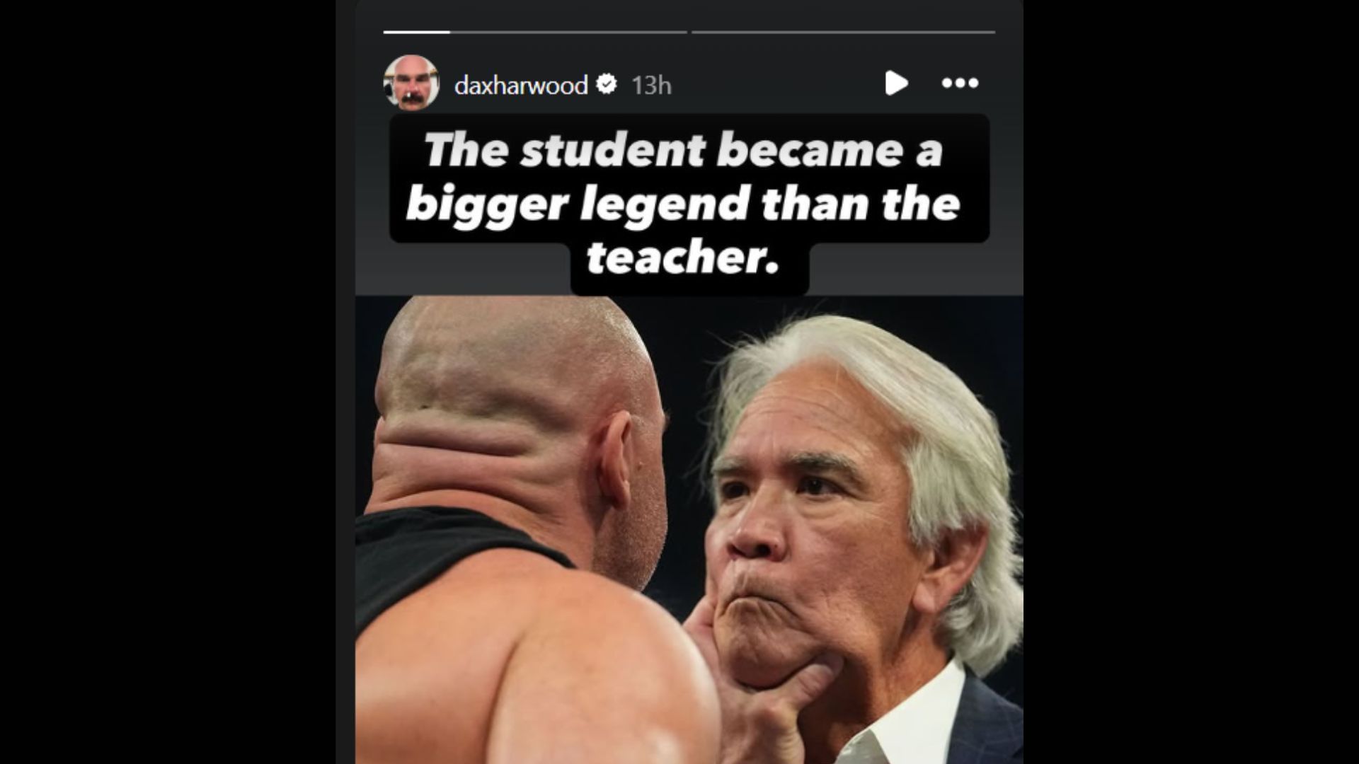 Harwood sends a message on his Instagram Story (Image via Harwood&#039;s Instagram Story)