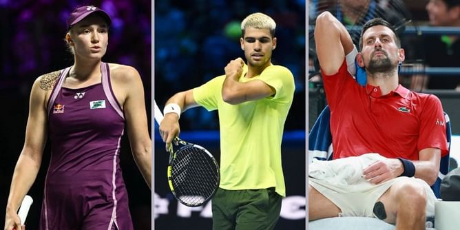 Tennis News Roundup: Elena Rybakina sparks controversy at WTA Finals after coach Vukov's ban; Carlos Alcaraz booed at ATP Finals while Novak Djokovic withdraws in controversial update
