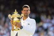 Novak Djokovic at Wimbledon 2022. (Photo: Getty)