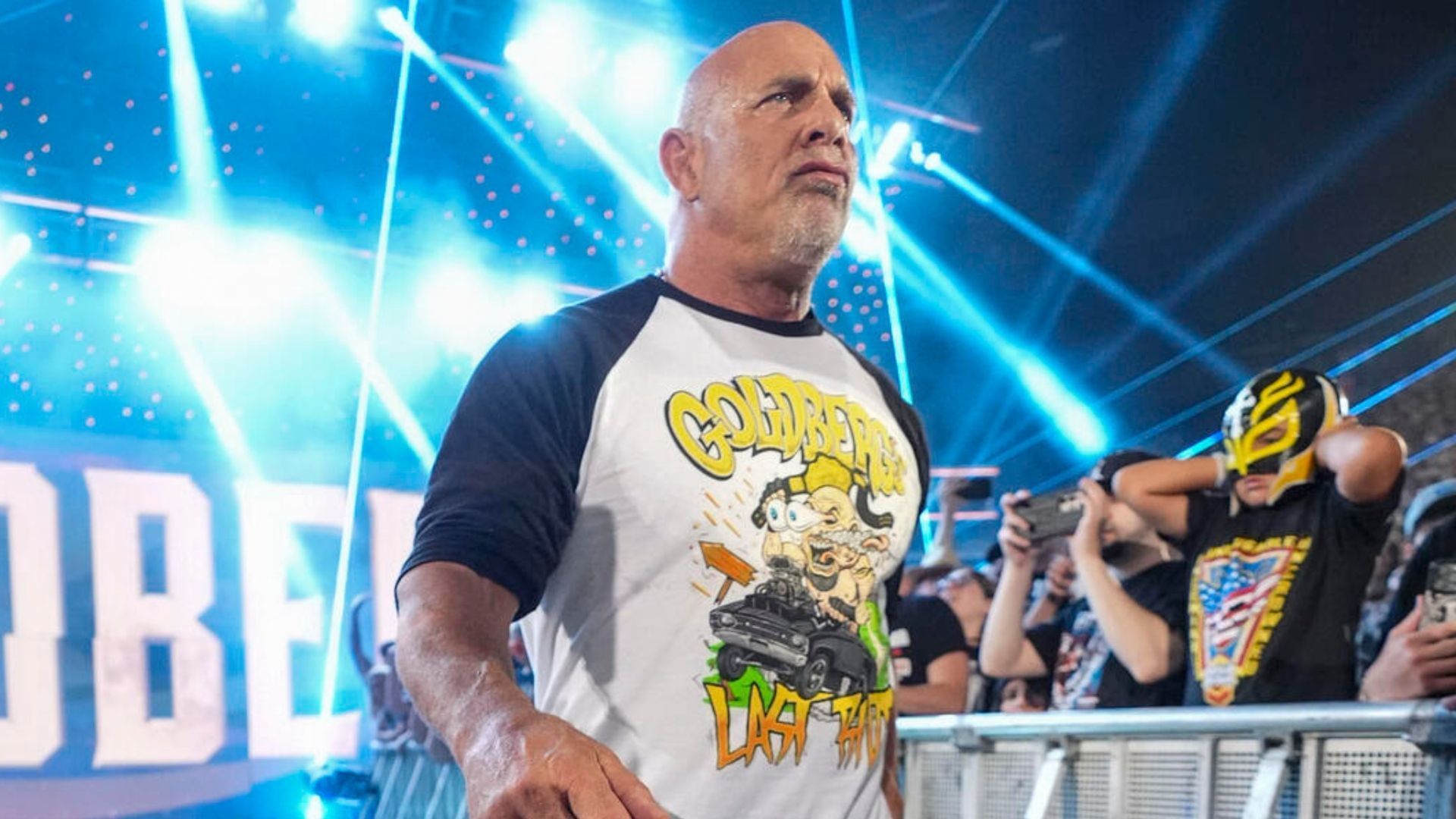 Former Universal Champion Goldberg at an episode of RAW (Image via WWE