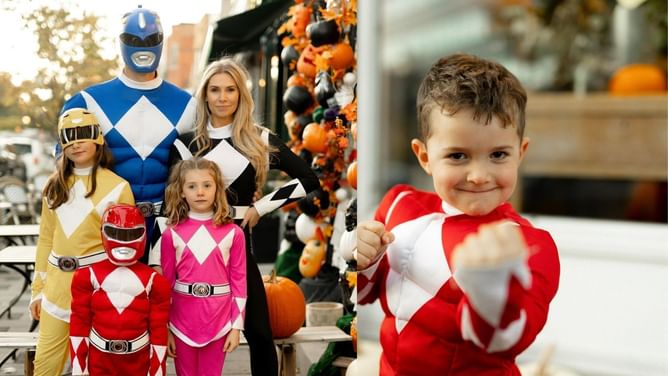 [PICS] Carey Price and family go full 'Mighty Morphin' mode in Power Rangers costumes this Halloween