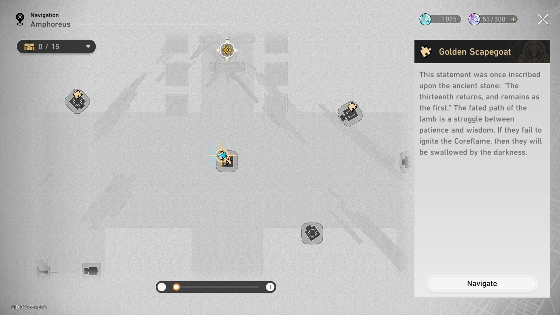 The second Golden Scapegoat puzzle location (Image via Sportskeeda Gaming || HoYoverse)