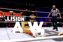 BREAKING: Big title match suddenly stopped midway on AEW Collision; doctor called in
