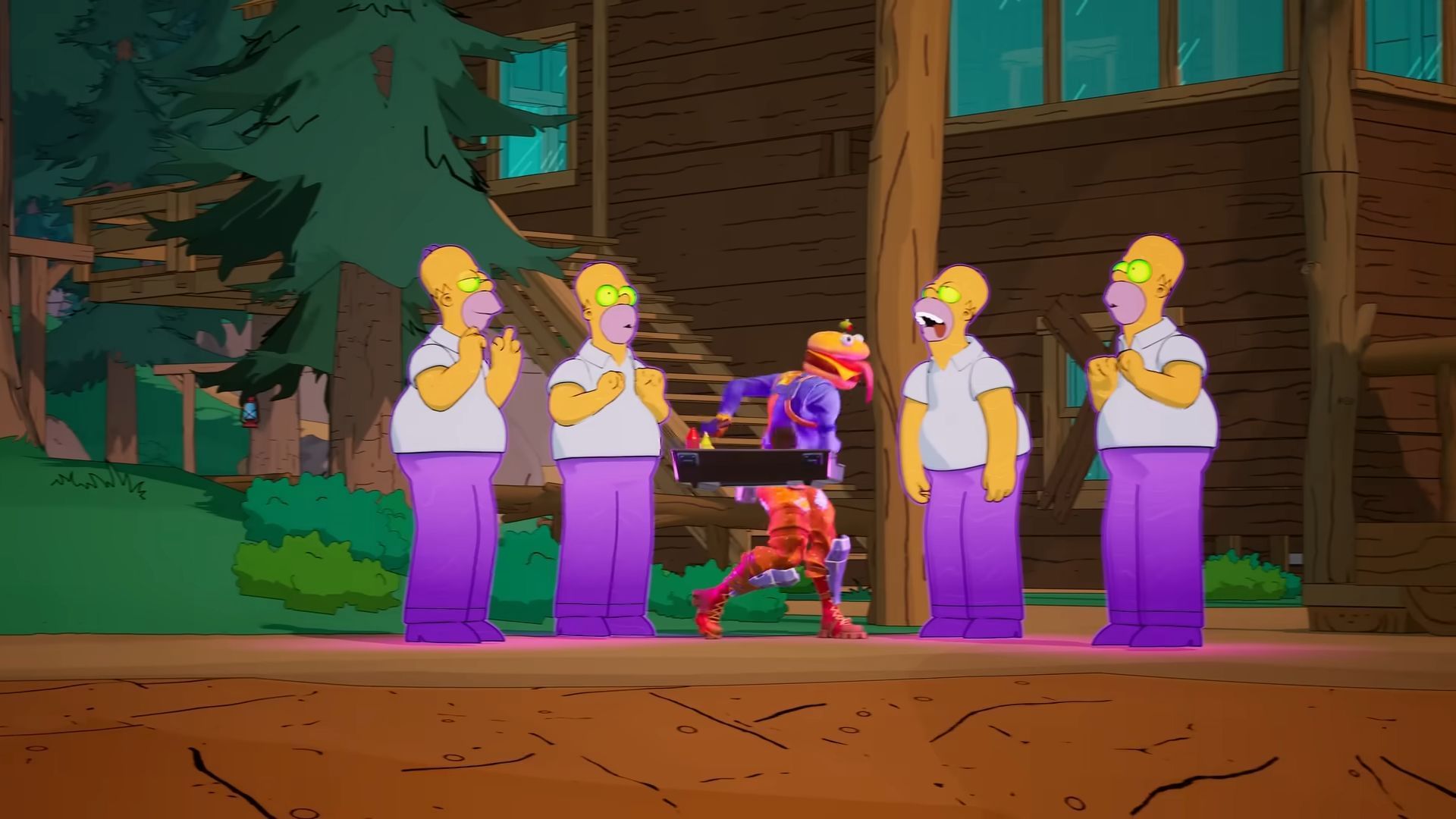 Fortnite Simpsons update (v38.11) downtime and release countdown (Image via Epic Games)