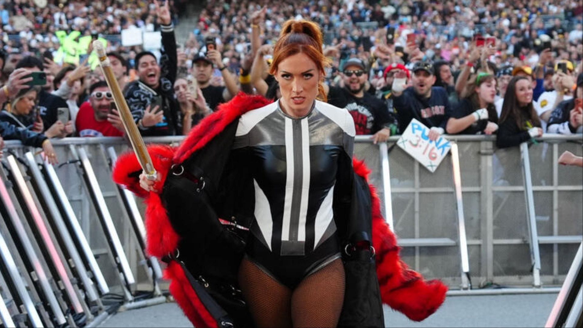 Becky Lynch at the 2025 Survivor Series: WarGames. (Photo: WWE.com)