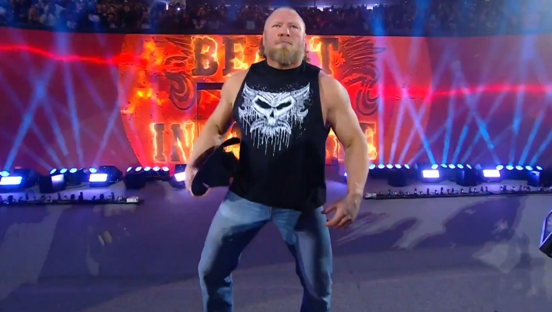 What will Brock Lesnar have in store on RAW? (Image Credit: WWE on X).