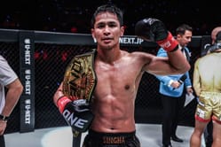 WATCH: Stamp Fairtex congratulates Superbon backstage after his victory over Masaaki Noiri at ONE 173