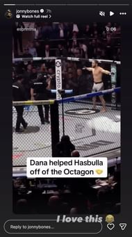 Jon Jones shared this story on Instagram (Source: Jon Jones on Instagram @jonnybones)