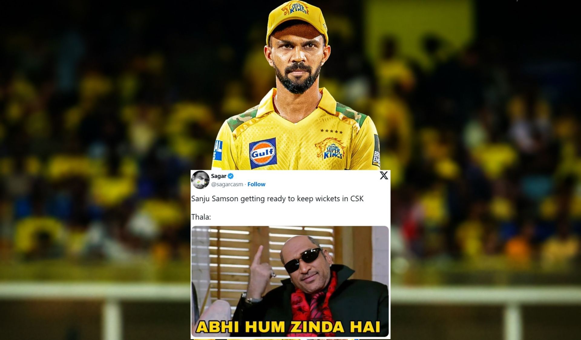 Fans react after CSK