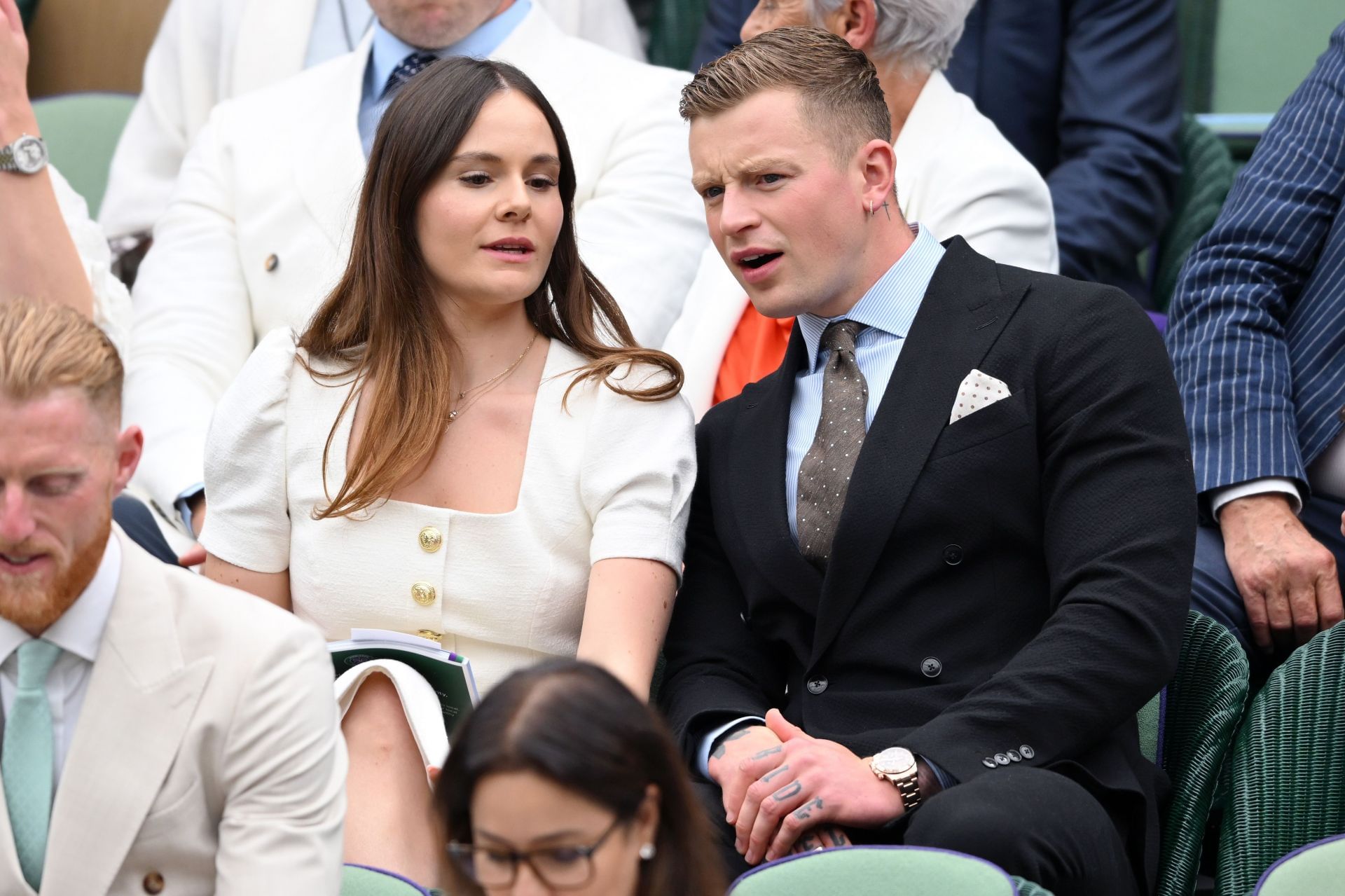 Adam Peaty and Holly Ramsay at the Wimbledon 2024 [Image Source: Getty]