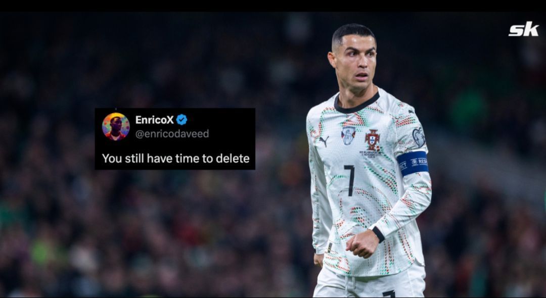 Cristiano Ronaldo was sent off for Portugal against Ireland on Thursday 