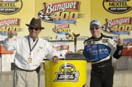 Team owner Jack Roush and Mark Martin at the Kansas Speedway, 2005. Source: Getty
