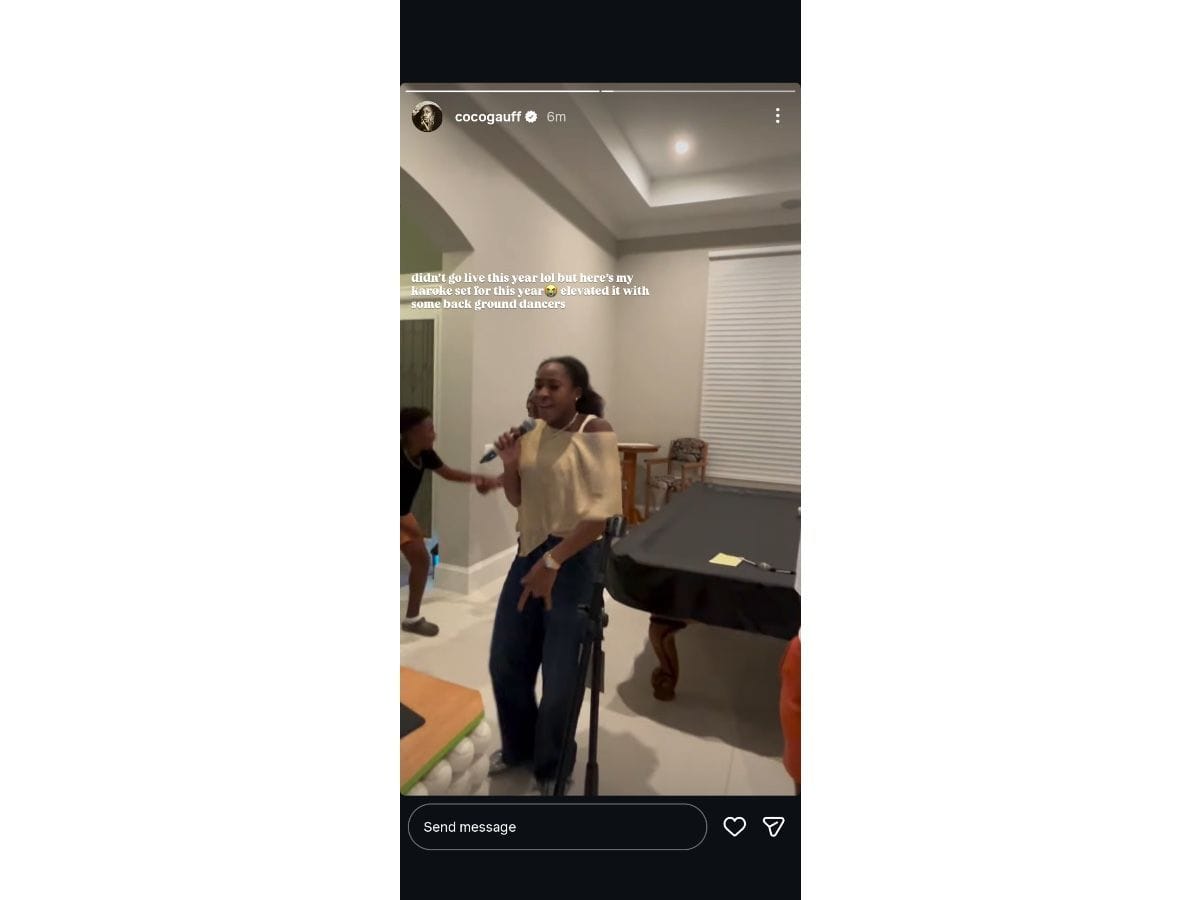 Gauff&#039;s Instagram story