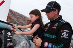 What did Denny Hamlin say about his two daughters crying over his NASCAR championship loss?